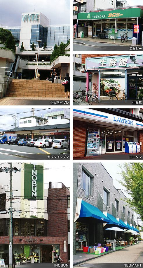 京都リバーサイド北山、周辺お買い物 京都リバーサイド北山、周辺お買い物